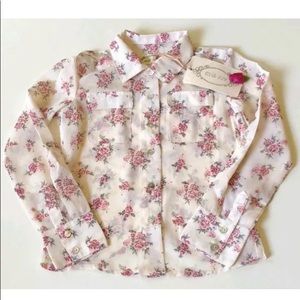 Floral Button Up Top